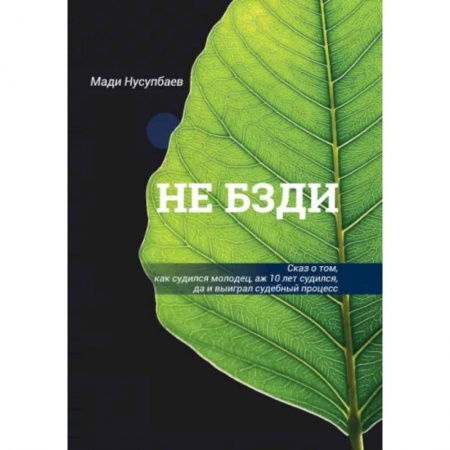 Общественные и гуманитарные науки, книга НЕ БЗДИ  Сказ о том, как судился молодец, аж 10 лет судился, да и выиграл судебный процесс