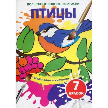 Досуг, творчество и кулинария, книга Волшебные водные раскраски. Птицы