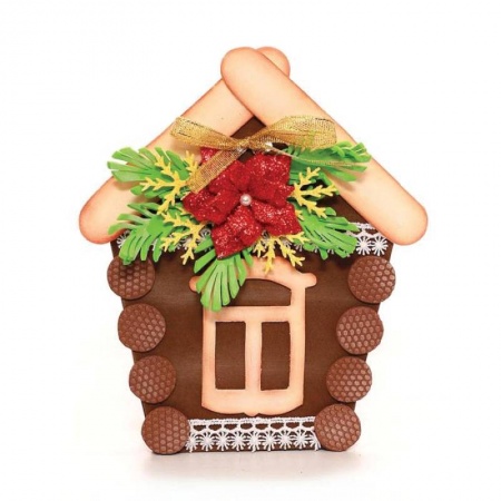 Сад, огород, цветы, дизайн участка, книга Открытка своими руками «Избушка»