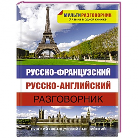 Книги, книга Русско-французский. Русско-английский разговорник