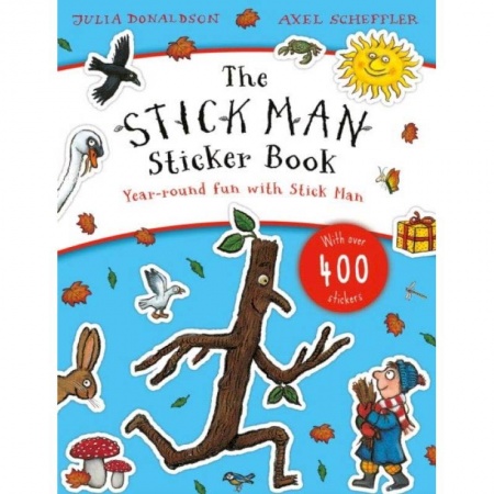 Изучение языков, книга Stick Man Sticker Book