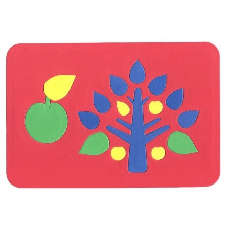 Книги, книга Мягкая мозаика 'Дерево', 18 элементов