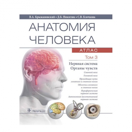 книга Анатомия человека. Атлас в 3-х томах. Том 3. Нервная система. Органы чувств с доставкой по Франции Медицинские энциклопедии и справочники, книга Анатомия человека. Атлас в 3-х томах. Том 3. Нервная система. Органы чувств
