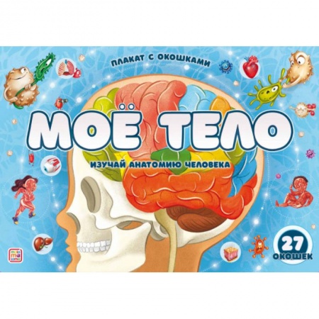 Познавательная литература, книга Плакат с окошками. Наше тело