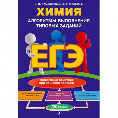 Школьникам и абитуриентам, книга ЕГЭ. Химия. Алгоритмы выполнения типовых заданий