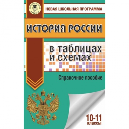 Школьникам и абитуриентам, книга ЕГЭ. История России в таблицах и схемах. 10-11 классы