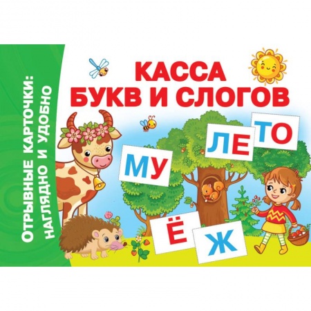 Книги для дошкольников (4-6 лет), книга Касса букв и слогов