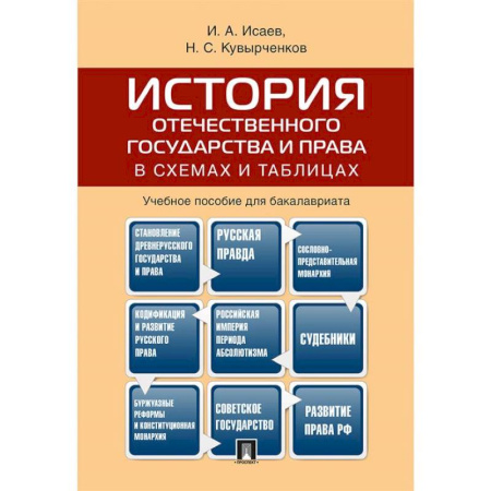 Общественные и гуманитарные науки, книга История отечественного государства и права в схемах и таблицах.Учебное пособие для бакалавров