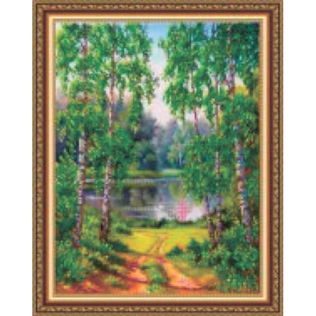 «Светлица» набор для вышивания бисером №110 «Краски лета» бисер Чехия 38x48 см