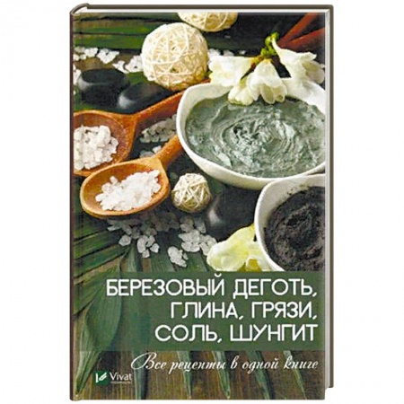 Популярная и нетрадиционная медицина, книга Березовый деготь, глина, грязи, соль, шунгит. Все рецепты в одной книге