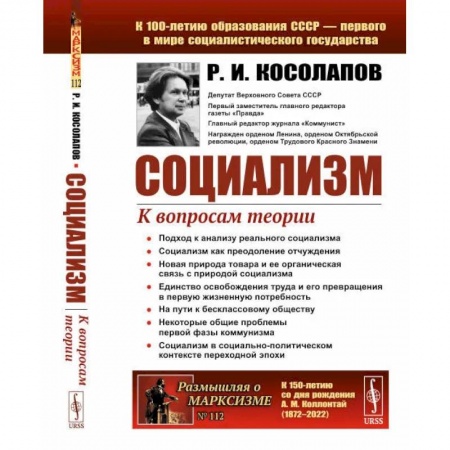 Публицистика, книга Социализм. К вопросам теории