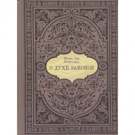 Общественные и гуманитарные науки, книга О духе законов