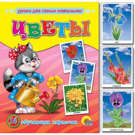 Книги, книга Обучающие карточки. Цветы